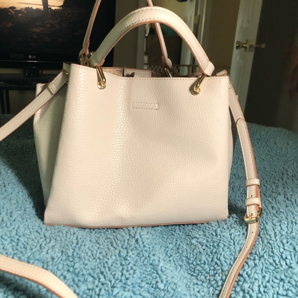 Anne Klein Alissa Midi Satchel Women's Handbag Natural Color AKH3517 - Picture 7 of 8